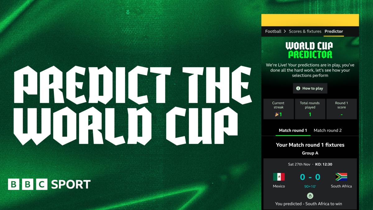 BBC Sport lance un jeu de prédiction pour la Coupe du Monde 2026